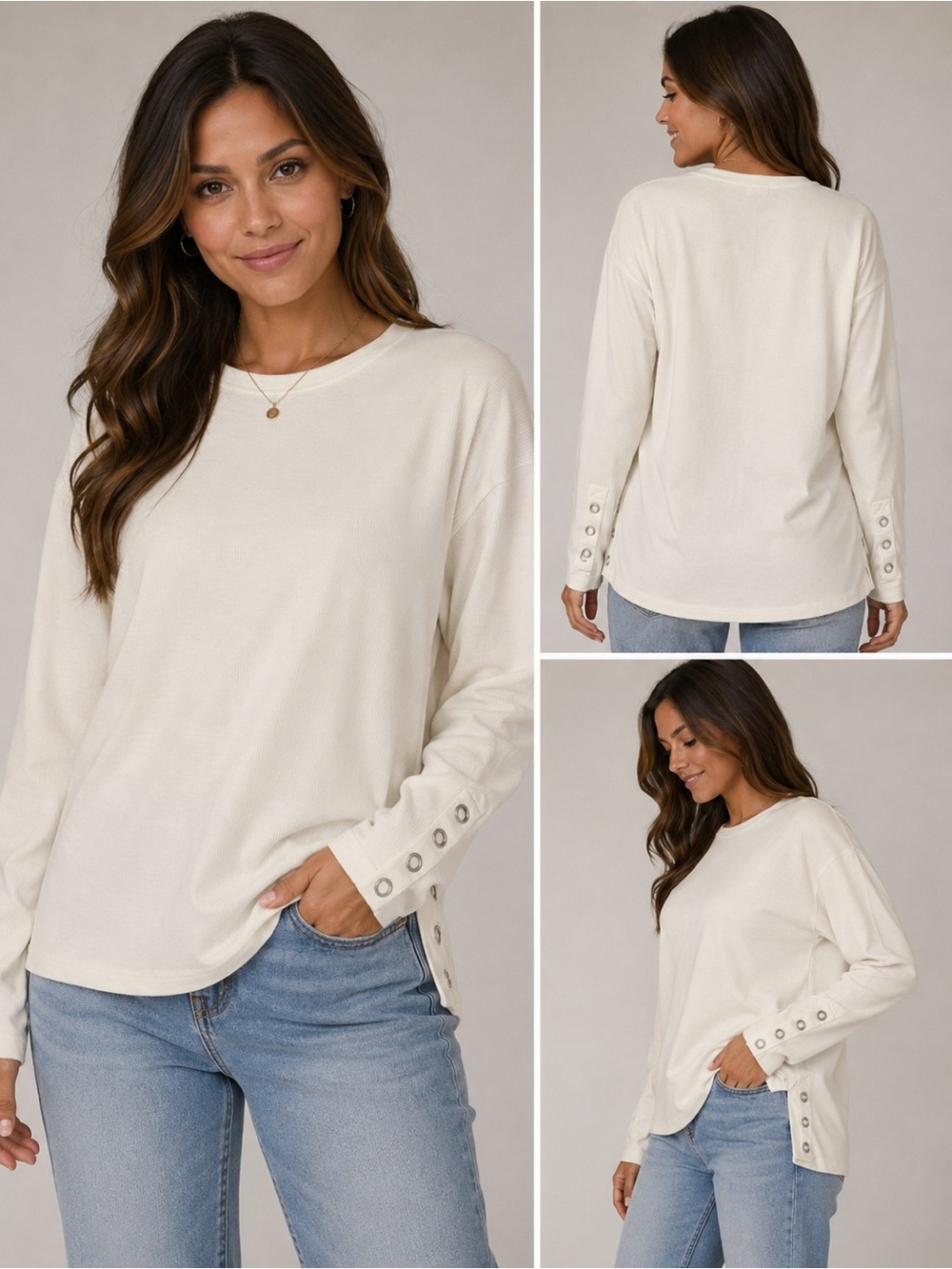 Chaser Cream Shirt Women’s Size L